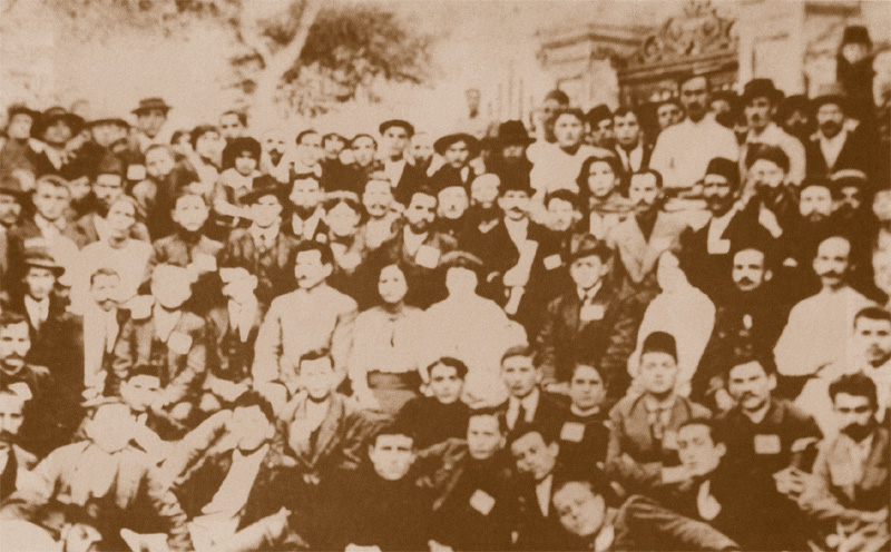 תמונה מתנדבים לגדוד הפרדות, אלכסנדרה 1915