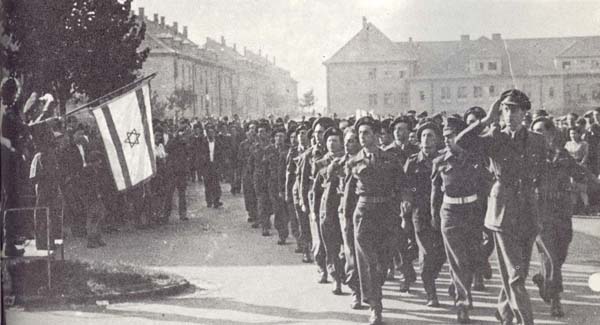 מסדר של חיילי הבריגדה על אדמת גרמניה