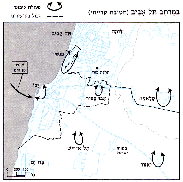מפת התכנית במרחב תל אביב